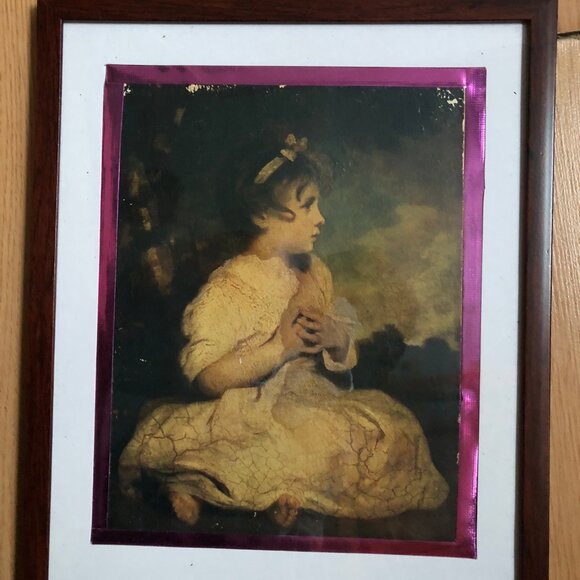 Vintage print The Age of innocence Joshua Reynolds new frame small decor - Picture 3 of 5